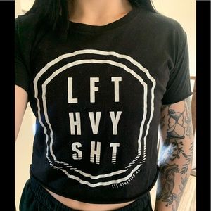 LFT HVY SHT crop tee